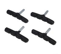 Juego 4 Zapatas Freno para v-Brake 70mm MTB Juego 4 Zapatas Freno | Frenado , para silencio total, goma , 70mm largo, ideal senderos