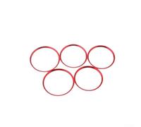 Juego 5 Anillos Aluminio Para Ventilación Coche Juego 5 Anillos | Aluminio grado automotriz, acabado , desgaste, 5 unidades, color intenso