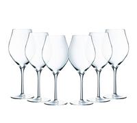 Juego 6 Copas De Vino Arc Exaltation De Vetro Sonoro Transparente Cl 38