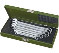 PROXXON 23 124 2223124-Juego 7 Llaves combinadas carraca conmutable 8-19 mm, Rojo, 19mm, Set de 7 Piezas