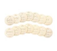 Juego 7 Tarjetas Hitos De Bebé De Madera Doble Cara Tarjetas Mensuales 1 A 12 Meses SeñAles Mensuales Redondas 10 Cm Para BebéS Seguimiento Del Crecimiento Regalos Para Mujeres Embarazadas