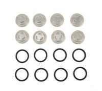 Juego 8 Unidades Lente Visor Líquido Freno Motocicleta 18mm Incluye Juntas Estancas - Mantenimiento Hidráulico Clásico