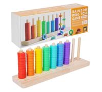Juego a juego para niños - Juego de mesa de actividades matemáticas de madera | Aprendizaje temprano, juguete adecuado para el hogar, aula, viajes, jardín de infantes mayores de 3 años, habilidades