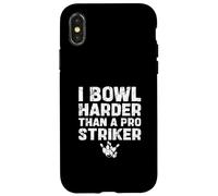 Juego a los Bolos con más Fuerza Que un Delantero Profesional, Divertidos Jugadores de Bolos Deportivos Carcasa para iPhone X/XS