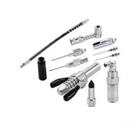 Juego Acopladores Grasa 9 Piezas Tubo 12 Pulgadas | Adaptador 90 grados, para acceso para fácil puntos ciegos, metal para robusto, uso para profesional, durabilidad (11pcs)