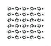 Juego Acoplamiento Flexible para dirección para Coche Silencioso(30PCS) | Material ABS para robusto, acabado negro, para resistencia desgaste, condiciones extremas motor, larga vida útil
