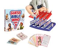 Juego Adivina La ¿Quién Soy Yo? Clásicos 24 Personajes Sagrados con Historias De Vida Y Tarjetas De Versículos | Fácil De Jugar, Adivina Quién Es La , Juegos De Mesa para Niños Y Familia
