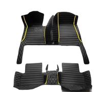 Juego Alfombrillas Coche para A5 8F7 Soft Top Convertible 2010-2016 Alfombrillas Piso Automóvil Cobertura Total Accesorios Interiores Alfombra(Black Yellow)
