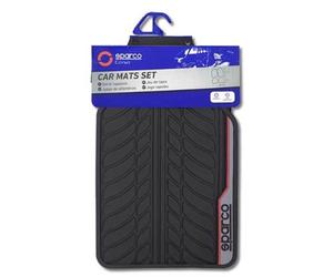 Juego alfombrillas coche Sparco universal f507 intl rojo