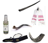 Juego Amaizing Shofar Oryx, Ram Horn, Kudu, Tallit Kosher, bolsa de transporte, + spray