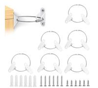 Juego Anclaje Pared Muebles Metal, 6 Piezas Kit Correas de Seguridad Anclaje Mueble Antivuelco Protección del Bebé Antivuelco Estante para Libros Gabinete Vestidor Proteger Bebé y Mascota