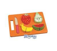 Juego Andreutoys Bandeja Frutas Para Cortar 21,4X15X3 Cm