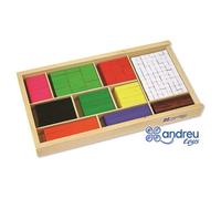 Juego Andreutoys Barras De Fracciones 308 Piezas 32,5X17,5X4 Cm