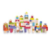 Juego Andreutoys Bloques Maderas 100 Piezas 22,5X22 Cm