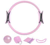 Juego Anillas Pilates, Kit De 5 Piezas Para Mujer,aro Yoga Doble Asa, Aro Y Pelota Pilates,banda Resistencia Con Cinturón Estiramiento, Colchonetas Yoga,equipo De Entrenamiento,accesorios Gimnasio En