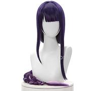 Juego Anime Genshin Impact ShaGun Cosplay Wig Pre STYLADO Azul Pelucas sintéticas Resistentes al Calor Largo for el Coser