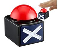 Juego Answer Buzzers, Funny Game Buzzers, Answer Buzzers with Light & Alarm Sound, ideal for Pranks, Family Games, Club Carnivals 4.72 inches/3.74in Black