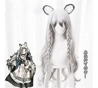 Juego Arknights Cosplay pelucas Pramanix Cosplay peluca resistente al calor pelo sintético Snow Leopard Halloween fiesta Anime disfraz peluca