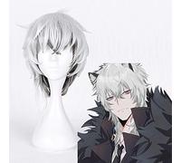 Juego Arknights Pelucas de Cosplay Silverash Peluca de Cosplay Peluca Sintética Resistente al Calor Pelo Fiesta de Carnaval de Halloween Anime Peluca de Cosplay