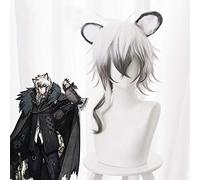 Juego Arknights Pelucas de Cosplay SilverAsh Peluca de Cosplay Peluca Sintética Resistente al Calor Pelo Fiesta de Halloween Anime Cosplay Peluca