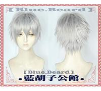 Juego Arknights Young Mephisto Cosplay Pelucas Plateado Blanco Corto Peluca de pelo de fibra de alta temperatura Talla única Young Mephisto