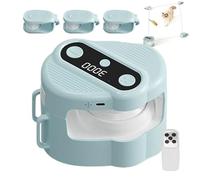 Juego automático Cat Toy con control remoto, Cat Enrichment Toys with Adjustable Speeds, Interactive Ejercise and Play Accessory for Home Living Room Kitchen Apartment Corner
