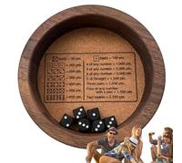 Juego Avanzado Con Bandeja Para Dados: Bandeja De Dados Giratorios, Noche De Juego Con Bandeja De Dados | Bandeja De Dados De Madera, Ámbito De Aplicación, Bandeja De Dados Farkle Game, Regalo