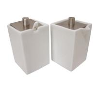 Juego AZUCARERO Y LECHERA Cuadrado 250ML Porcelana Blanco