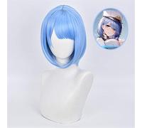 Juego Azur Lane Chabayev Cosplay Peluca Azul Corto Resistente al calor Fibra Cabello Anime Traje Pelucas + Peluca Cap