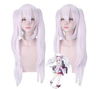 Juego Azur Lane Laffey Cosplay Peluca Pelo sintético largo resistente al calor con chip Cola de caballo Peluca de disfraces de Halloween Anime + Gorra de peluca