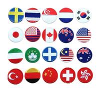 Juego banderas parches para ropa banderas del mundo 20 parches ropa termoadhesivos bandera Alemania bandera Italia bandera Nueva Zelanda bandera Estados Unidos bandera de Canada Japon bandera USA