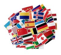 Juego banderas pegatinas coche pegatinas moto juego banderas del mundo para niños casco moto juego paises stickers countries adhesivos bandera España Europa