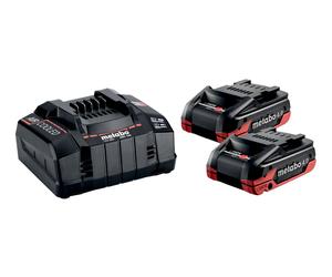 Juego básico METABO (2x LiHDX 18V/4Ah + ASC 145) 685306000