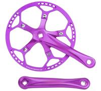 Juego Bielas Aleación Aluminio Ligero 130BCD | Aleación aluminio para resistencia, para bordes reforzados, durabilidad extrema, para agarre seguro, ciclismo intenso(53T)