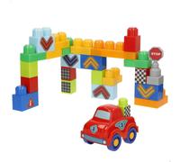 Juego bloques de construcción coche carreras 25 piezas COLORBABY