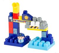 Juego bloques de construcción policía 20 piezas COLORBABY
