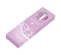 Juego boligrafo y roller belius endless summer aluminio color morado y plateado tinta azul caja de diseño - BB312