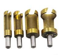 Juego Brocas Cilíndricas 4Pcs 6mm a 16mm | para acero alto carbono, recubrimiento protector, para ideal para taladrar para madera blanda y para dura, acabado limpio