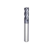 Juego Brocas Fresa TiALN Carburo 3 4 6 8 10 12mm 4 Flautas HRC50
