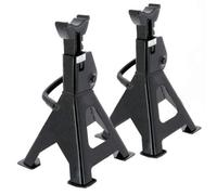 JUEGO CABALLETES/BORRIQUETAS 3 TONELADAS ACABADO NEGRO (2 unidades = 6 toneladas), 2 unidades/gatos estabilizadores para apoyar el vehiculo…