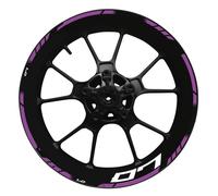 Juego Calcomanías Decorativas Buje Rueda para Yamaha para MT-07 2022 Pegatinas Reflectantes Impermeables Llantas Rueda Calcomanías de protección(Style 21)