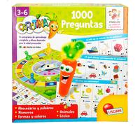 Colorbaby Lisciani - Carotina 1.000 Preguntas, 94 Actividades, Juego de Mesa, Bolígrafo electrónico parlante, ABC, 123, Palabras, Formas, Juegos educativos, 3 años, 47619
