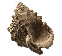 Juego Cartonic de rompecabezas 3D - Decoración interior y actividad nocturna - Montar la concha de cartón reciclado