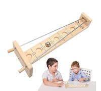 Juego Catch The Moon - Juego De Bola De Madera, Lunar Balance Challenge | El Juego De Habilidad Mejora La Concentración, La Actividad De Coordinación Luna para Niños, Adultos, Tardes De Juego, Clases