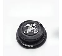Juego Cazoletas MTB 28.6/39.8mm Doble Rodamiento | para Doble rodamiento sellado, giro para suave, aluminio 6061, compatible tapered, negro resistente(Black 44-56)