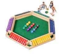 Juego Close The Box - Juguete de Mesa con Dados de Madera de 6 Caras | Números de Doble Cara para niños y Familia | Divertido Juego de Entretenimiento Educativo.
