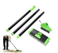 Juego Combinado de cepillos for malezas versátiles ergonómicos 3 en 1 | Cepillo for malas hierbas 3 en 1, Se infiltra en los huecos, Diseño que protege la espalda(Green)