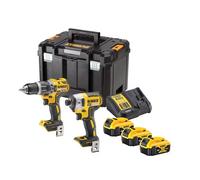 Juego combinado Dewalt de 18 V DCD796+DCF887, 3 baterías de 5 Ah DCK266P3T