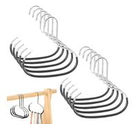 Juego compacto de ganchos de acero para una fácil organización, ahorro de espacio multifuncional con construcción fuerte, accesorios de cierre de 10 piezas, organizador de gorras de béisbol, correas