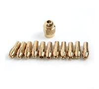 Juego completo de 12 mandriles de latón con boquilla M8 para mejorar la funcionalidad de la herramienta rotativa